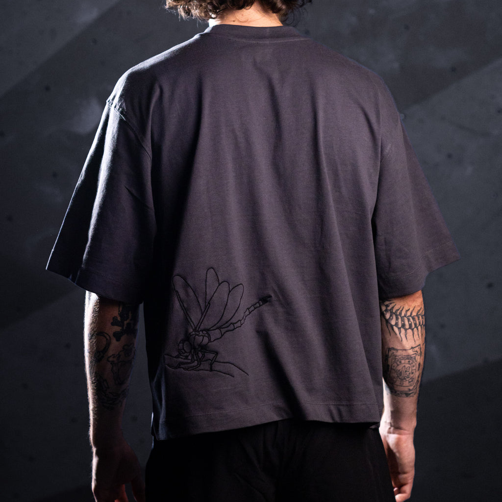 'Dragonfly' Tee (Grey / Black)