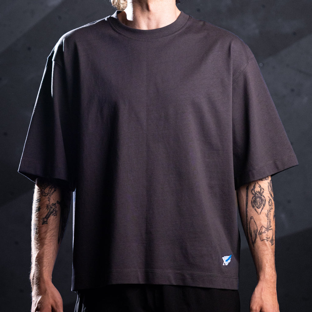'Flames' Tee (Grey / Blue)