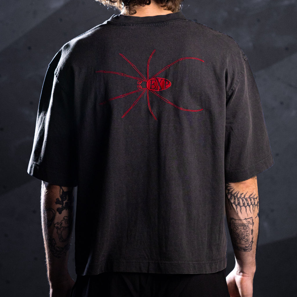 'Orb Weaver' Tee (Washed / Red)