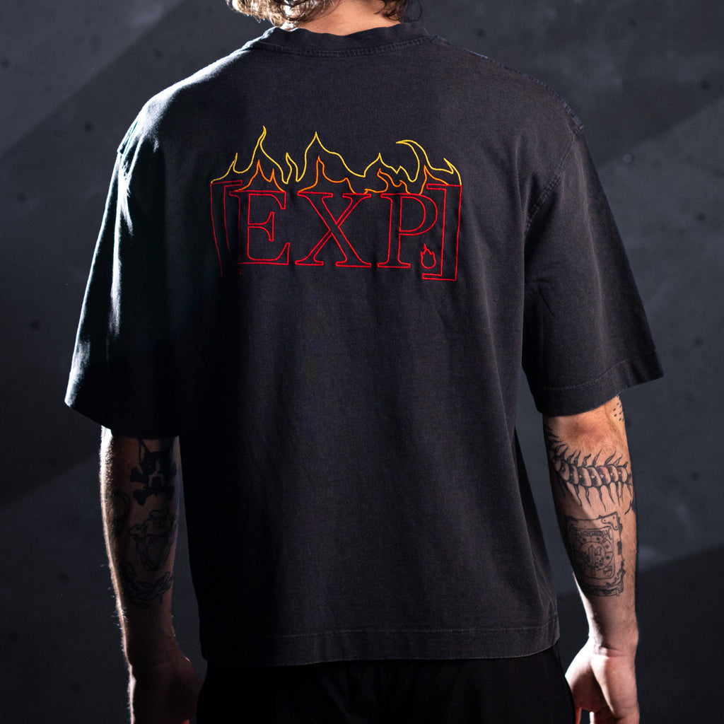 'Flames' Tee (Washed / Red)