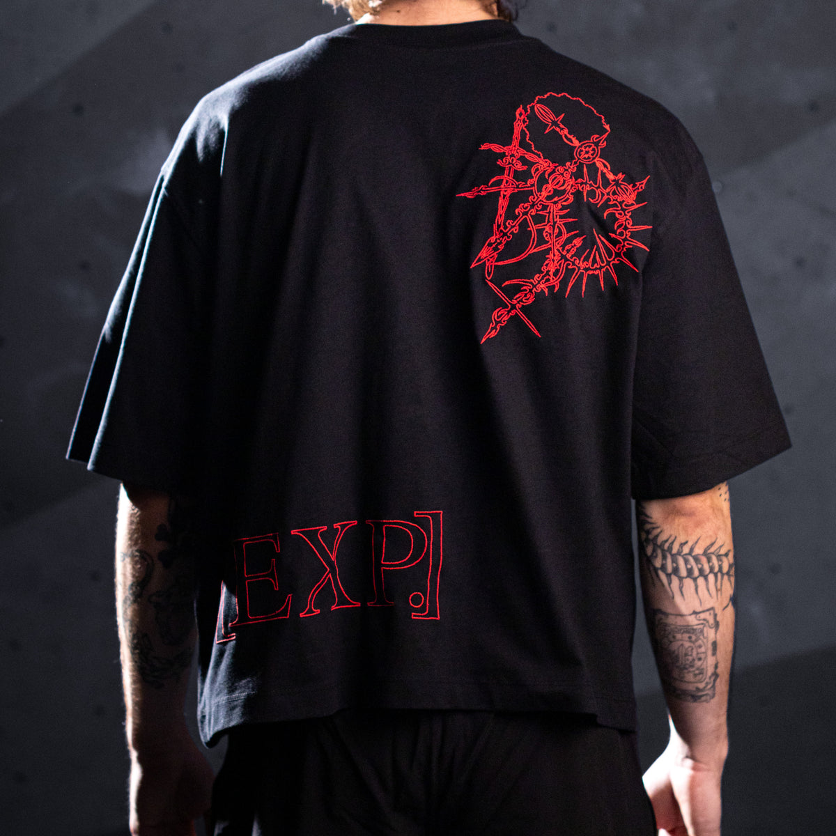 'Cyber' Tee  (Black / Red)