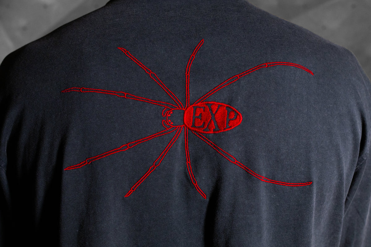 'Orb Weaver' Tee (Washed / Red)
