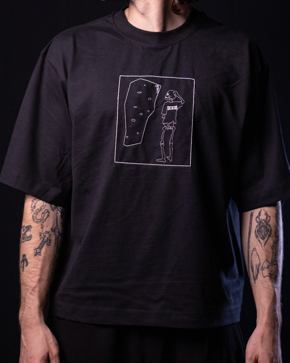 'Stay Crimpin' ' Tee (Black / White)
