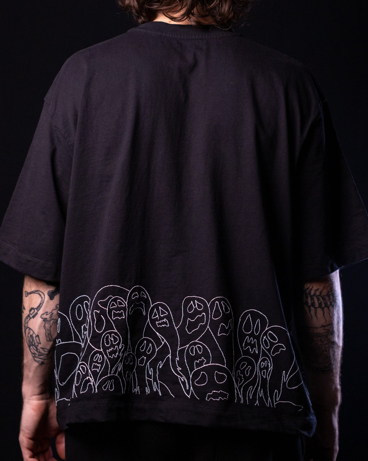 'Ghosts' Tee (Black / White)