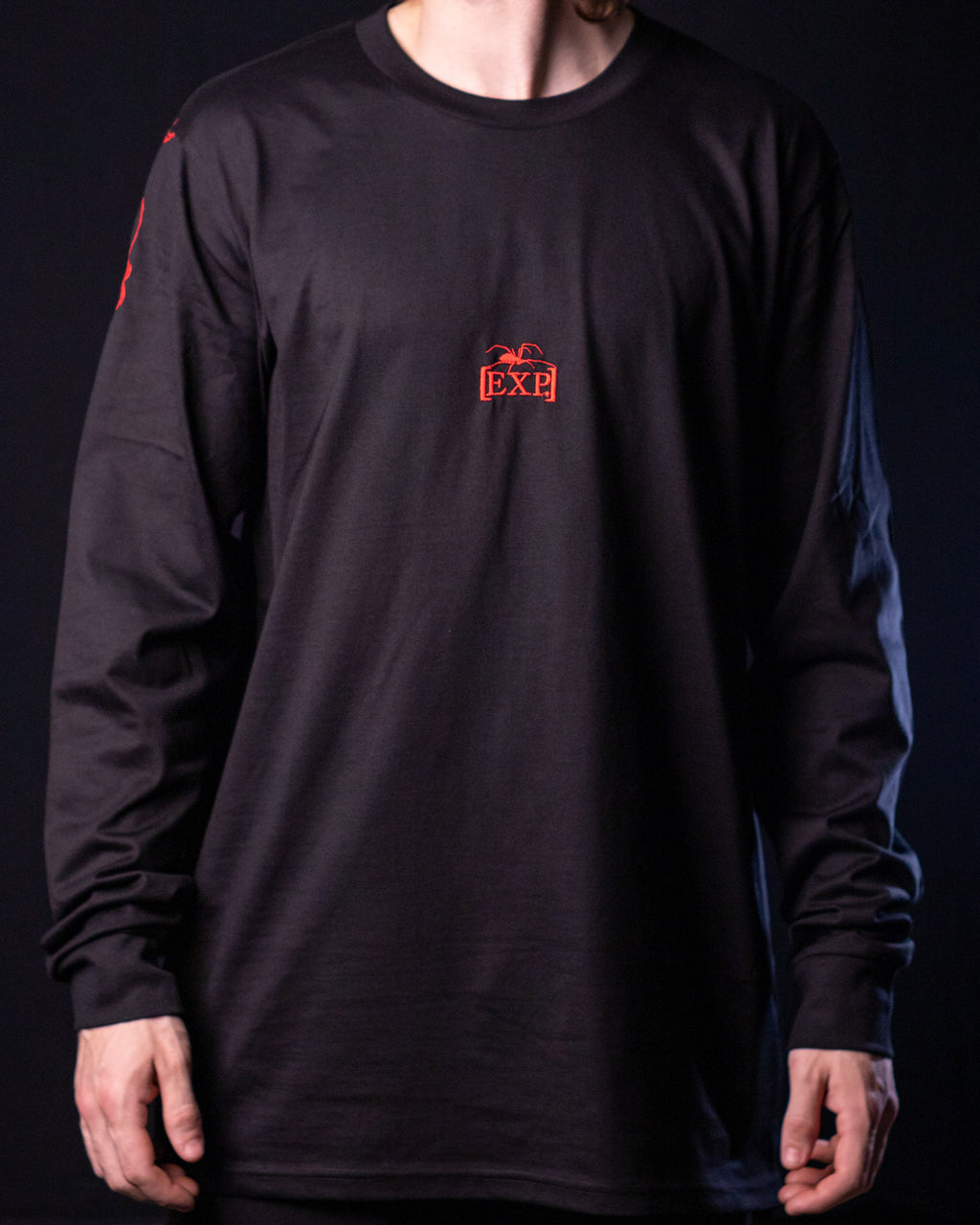 'Spidah' Longsleeve Tee (Black / Red)