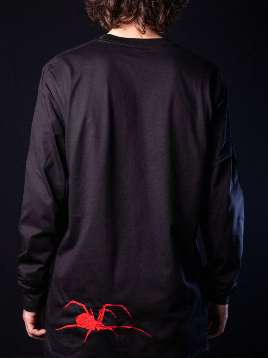 'Spidah' Longsleeve Tee (Black / Red)