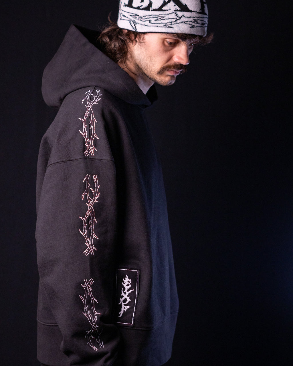 Thorns Hoodie (Black / White)