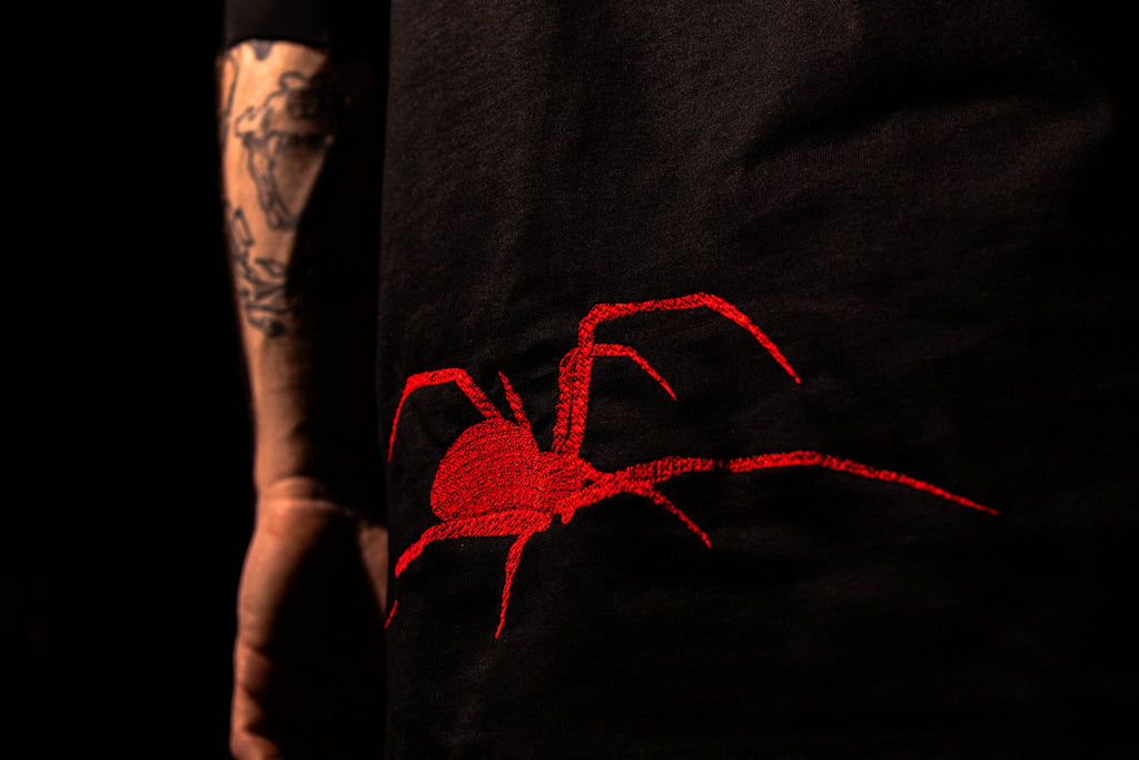 'Spidah' Longsleeve Tee (Black / Red)