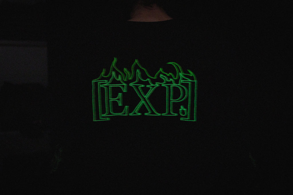 'Fire' Longsleeve Tee (Black / Green)